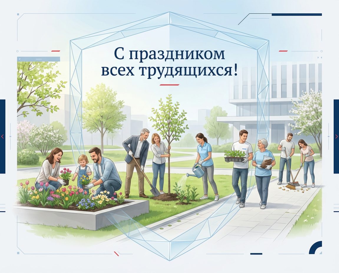 Поздравление с праздником Весны и Труда — 1 Мая